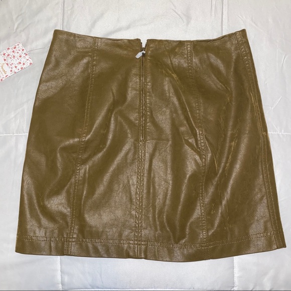 NWT Free People Modern Femme Vegan Leather Mini - Picture 5 of 7